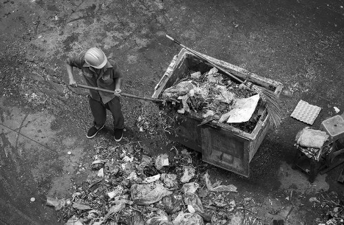 Commercial waste management in Pimlico office