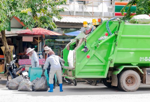 Construction site in Pimlico with waste clearance services