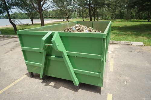 Variety of business waste types including paper and plastics